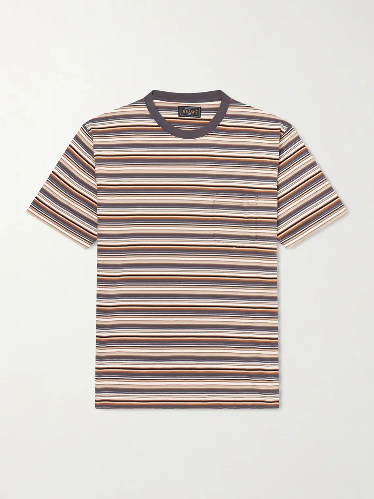 Striped Cotton-Jersey T-Shirt