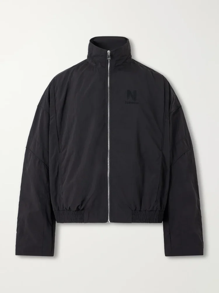 Logo-Embroidered Shell Jacket