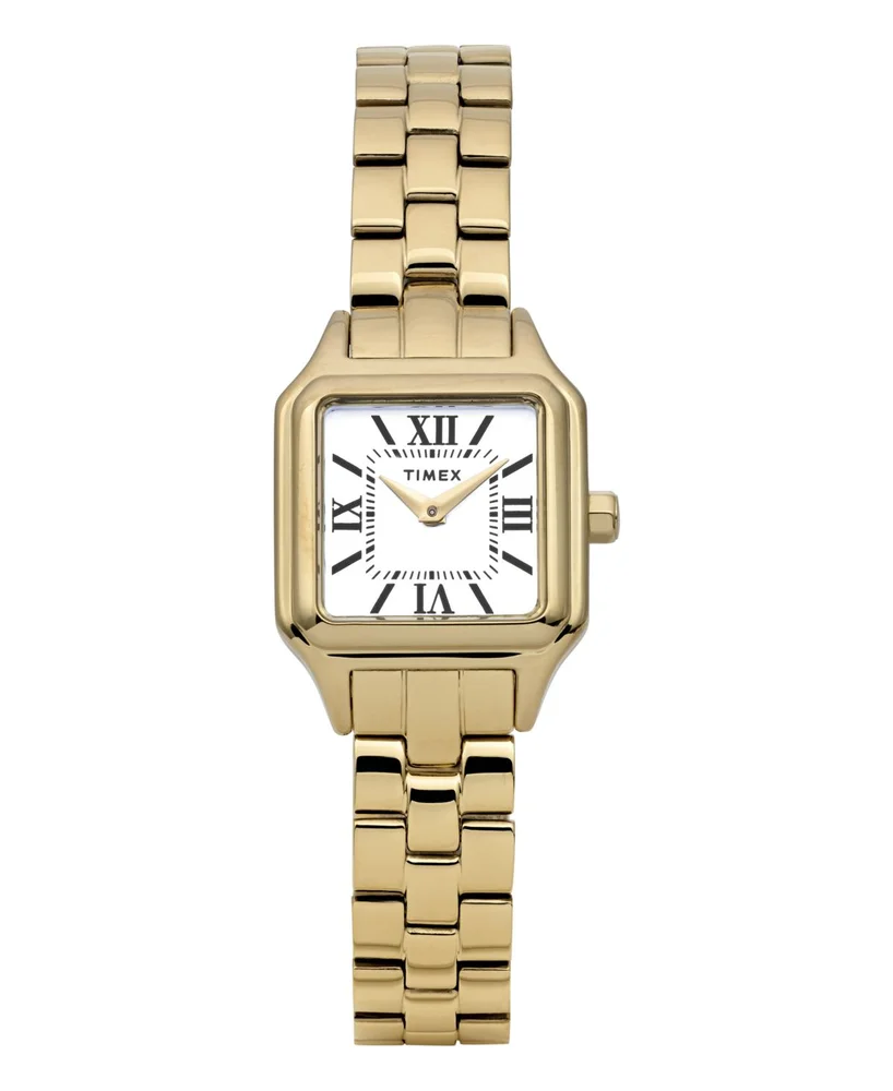 Quartz Analog Gold-Tone Stainless Steel Watch, 23mm