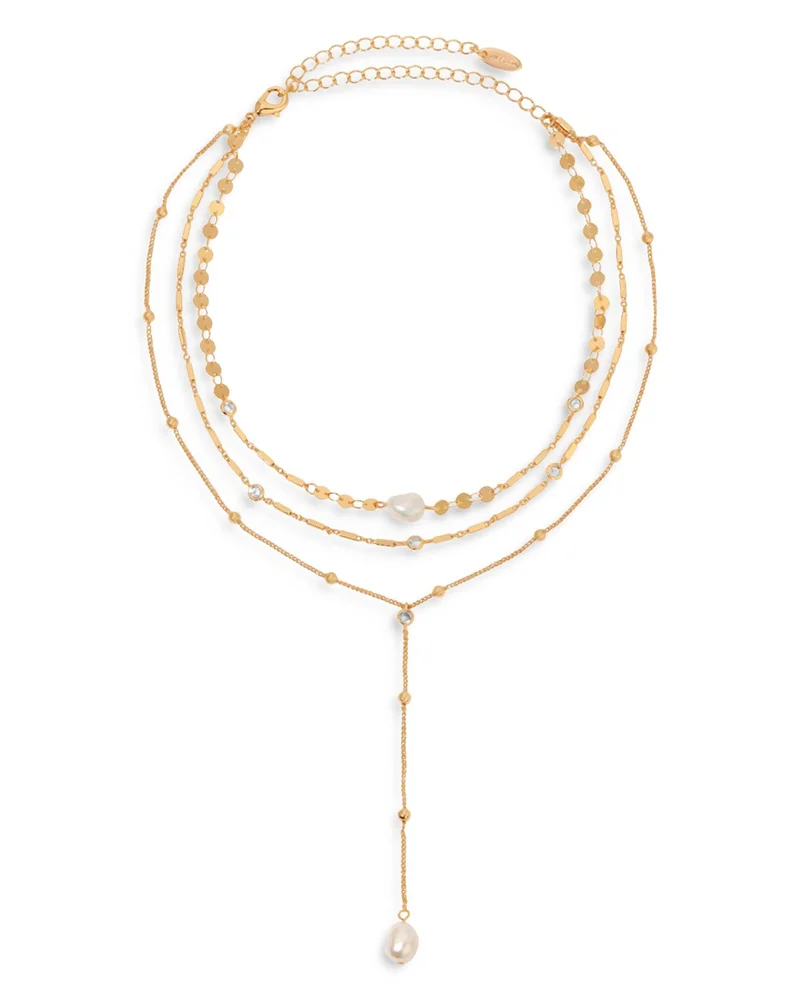 Forever Freshwater Pearl Multi-Chain Choker Necklace, 11-13"