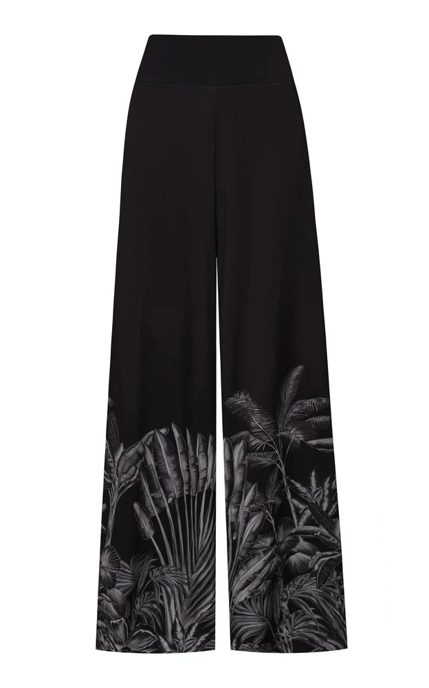 En Calma Printed Wide-Leg Pants