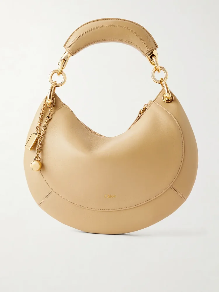 Banana leather shoulder bag