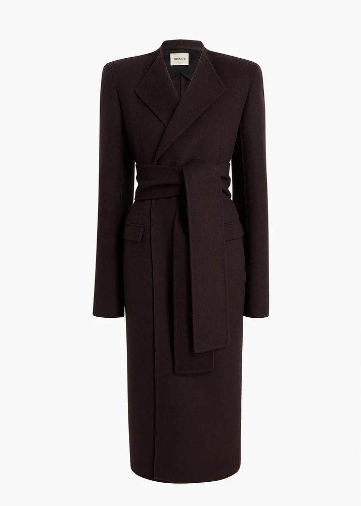 Jelson Coat in Dark Brown