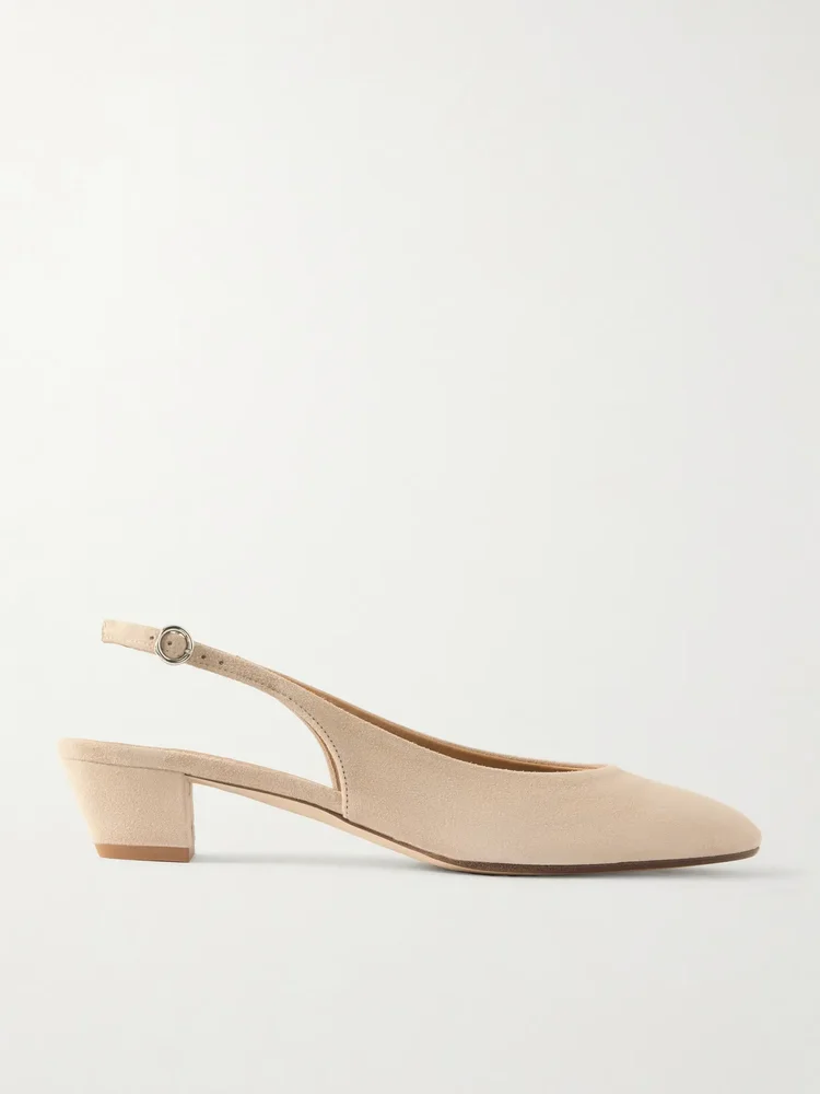 Celeste suede slingback pumps