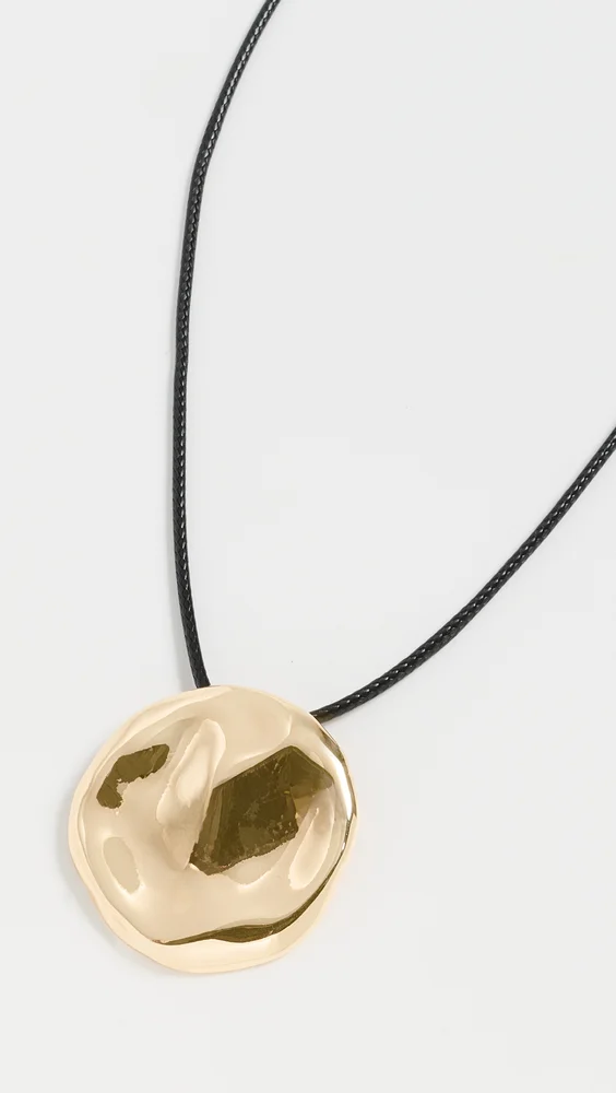 Hammered Pendant Necklace