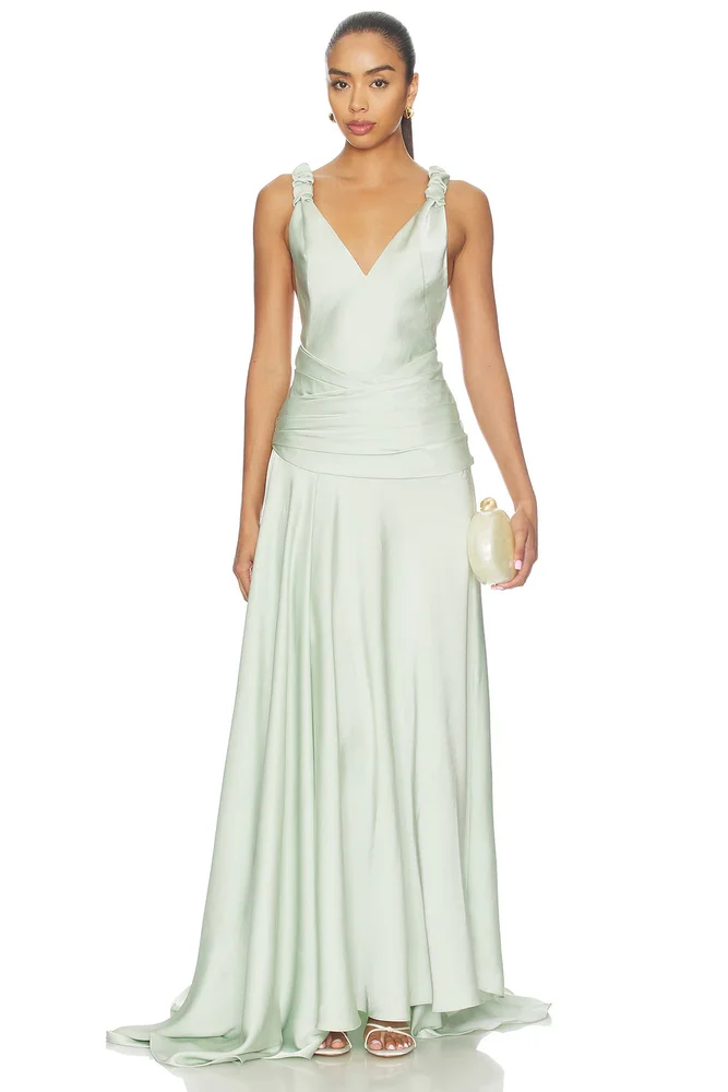 Madalena Dress in Mint