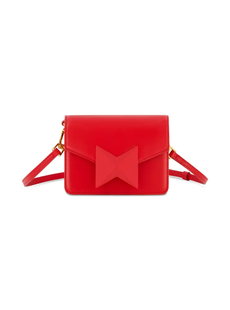 Mini Leather Gold Strap Crossbody Bag