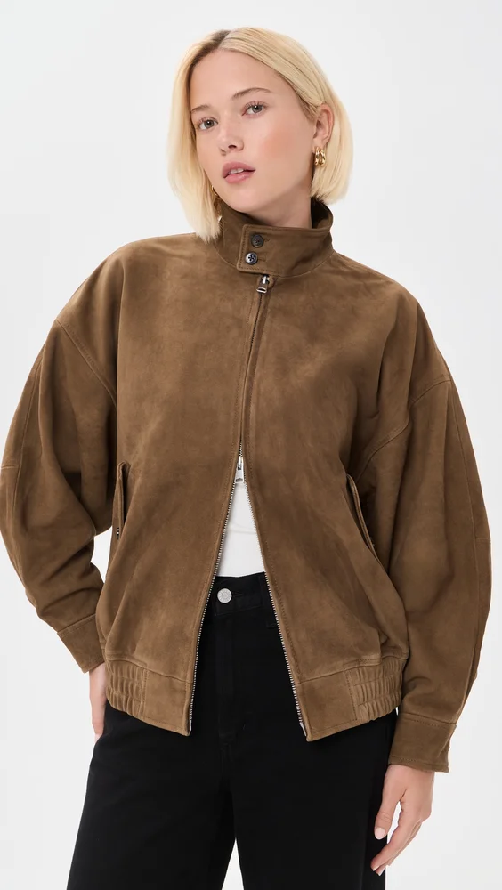 Blair Goatskin Suede Jacket