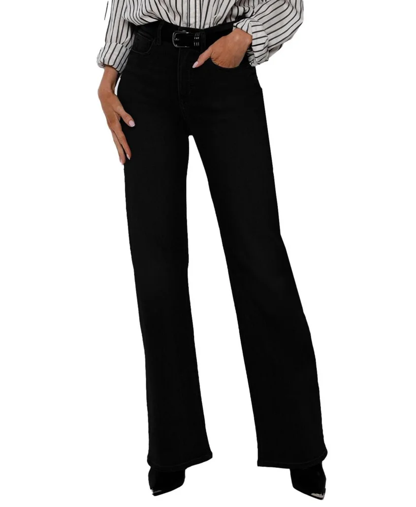 High Rise Ali Boot Cut Jeans in Pitch Black