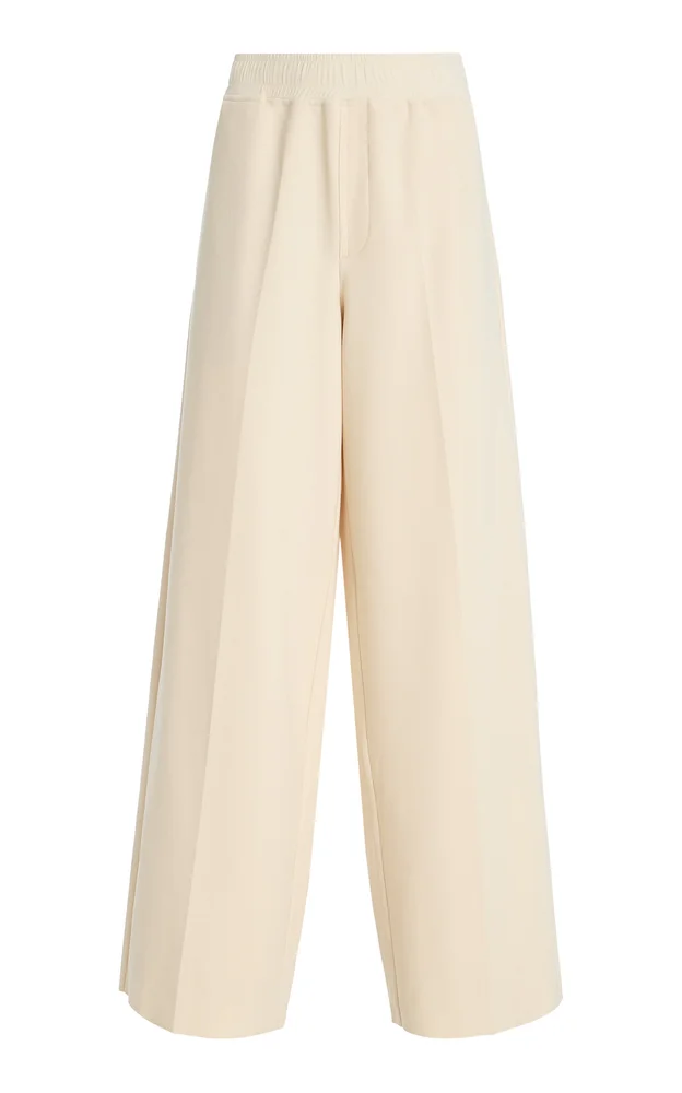 Exclusive Lay2 Drawstring Crepe Wide-Leg Pants