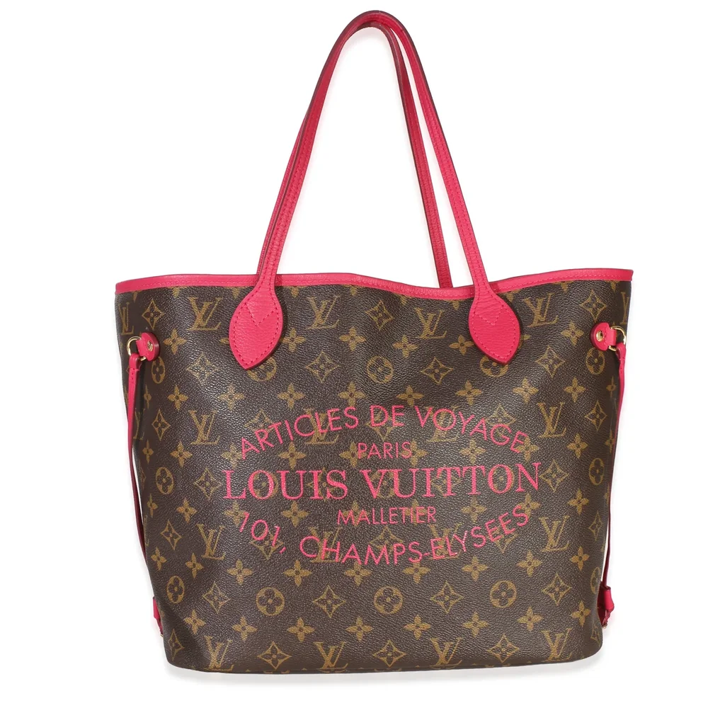 Louis Vuitton Rose Indien Monogram Articles de Voyage Ikat Neverfull MM