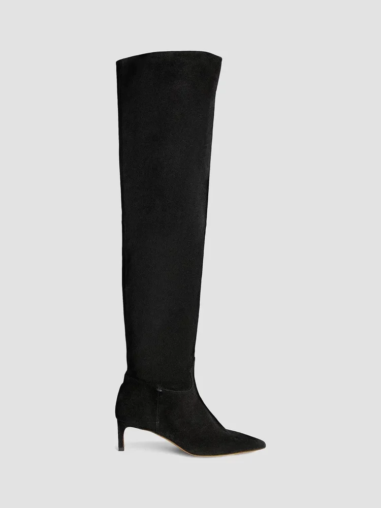 Carolina 55MM Suede Over-The-Knee Boots