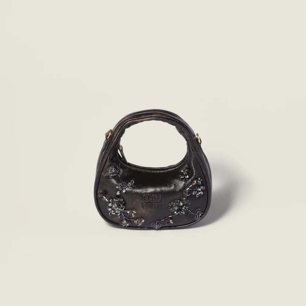 Wander embroidered leather mini-bag