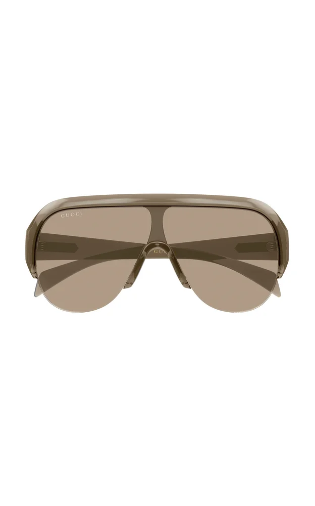 Aviator-Frame Acetate Sunglasses