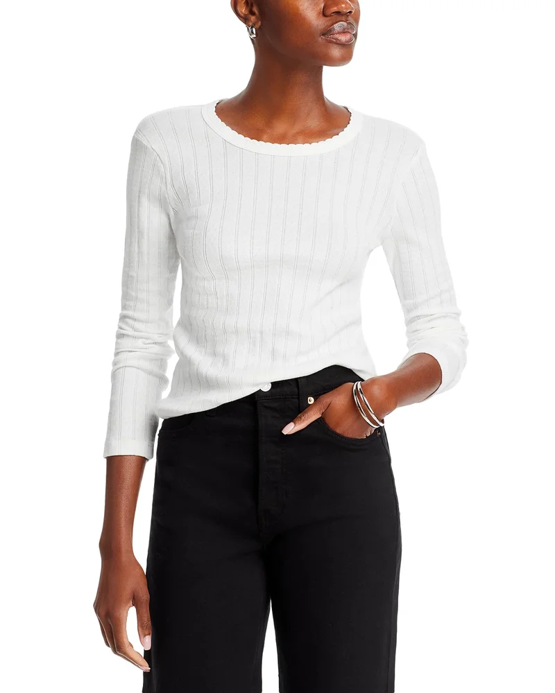 Pointelle Tee