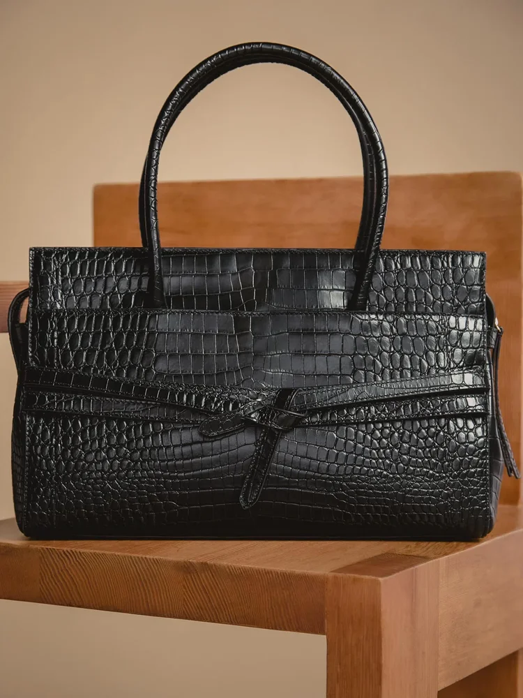 Gramercy Croco Tote