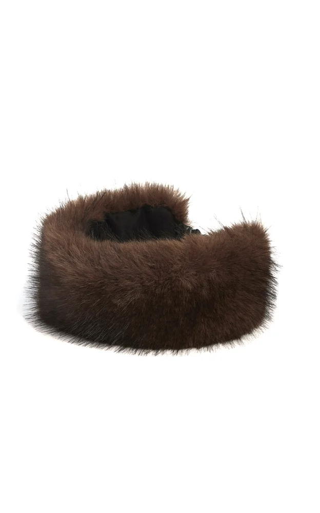 Eleni Faux Sable Fur Headband