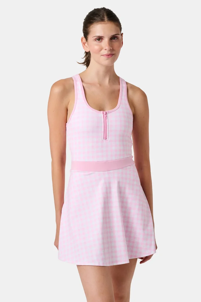 Gingham Hearts Becky Active Dress