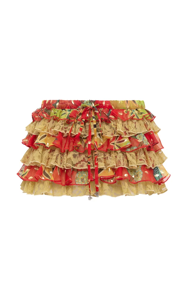 Ruby Ruffled Mini Skirt