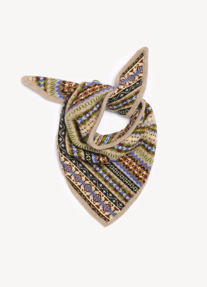 Fairisle Cashmere Foulard