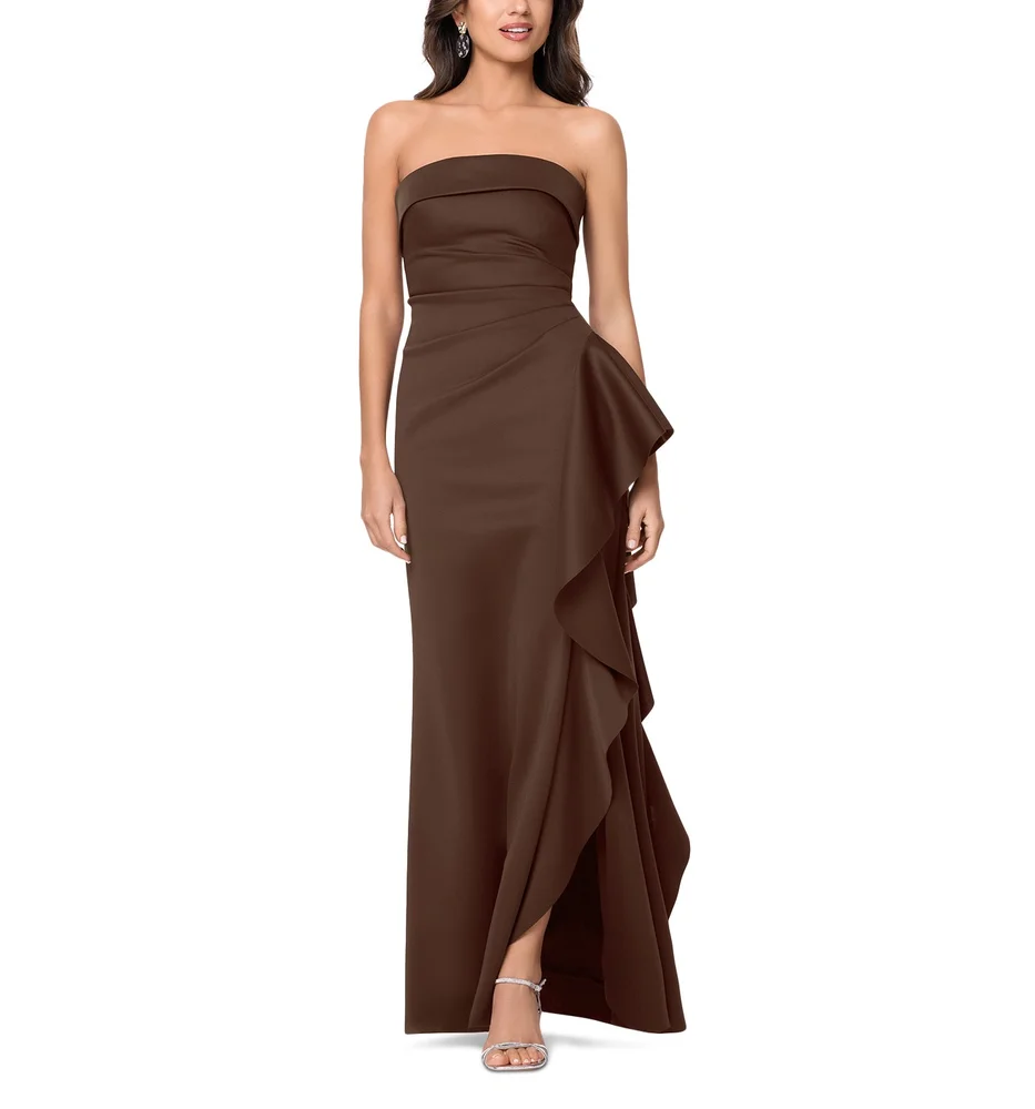 Scuba Strapless Gown