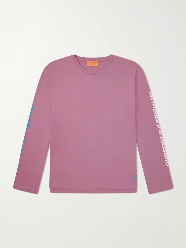 x Basso Giro Alpino Logo-Print Cotton-Jersey T-Shirt
