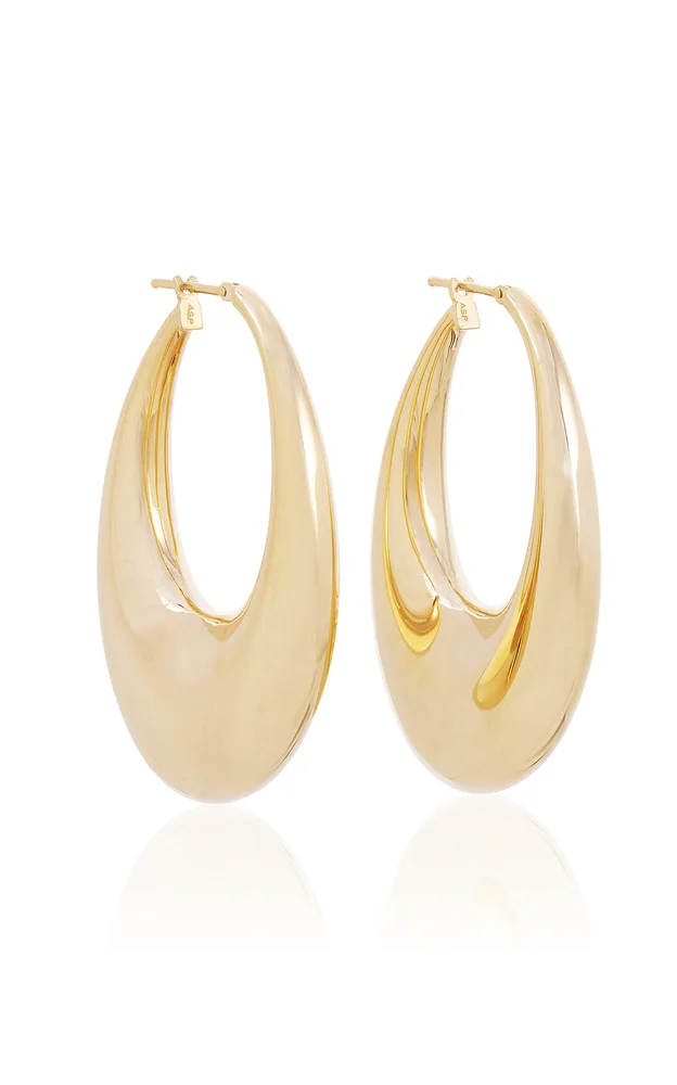 Carine 18K Yellow Gold Hoop Earrings