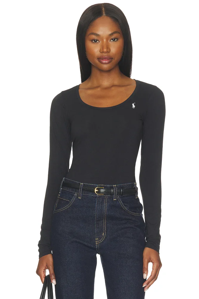 Club Cotton Scoop Long Sleeve Bodysuit