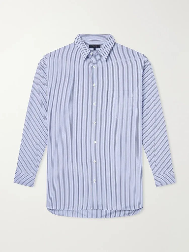 Striped Cotton-Poplin Shirt