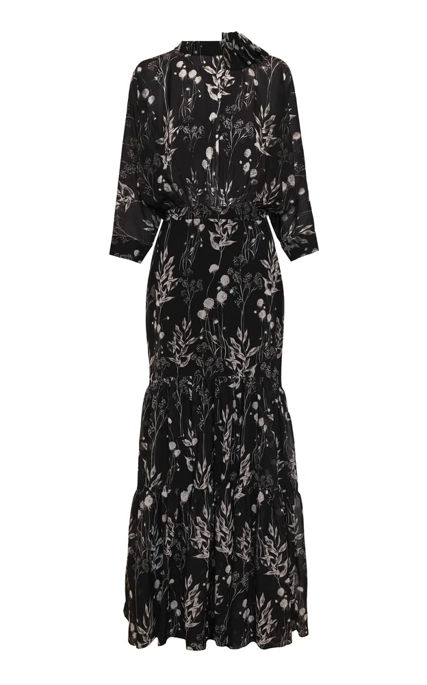 Un Poco Printed Maxi Dress