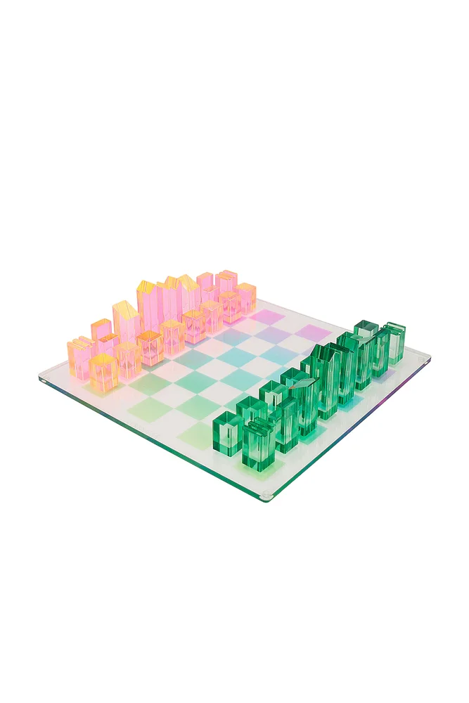Ombre Lucite Chess & Checkers