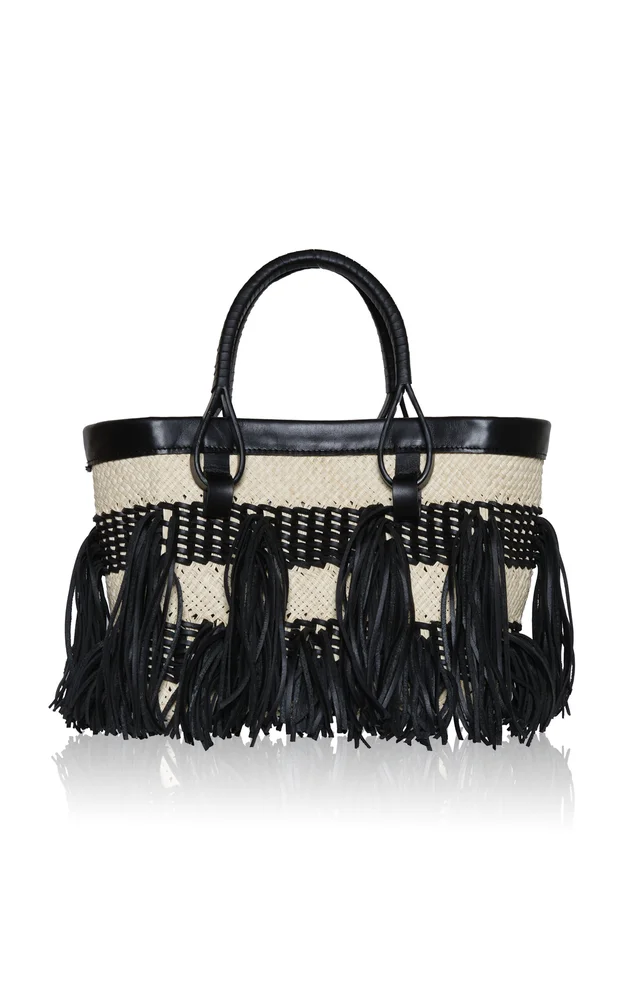 Alcázar Natural Palm Mini Tote Bag