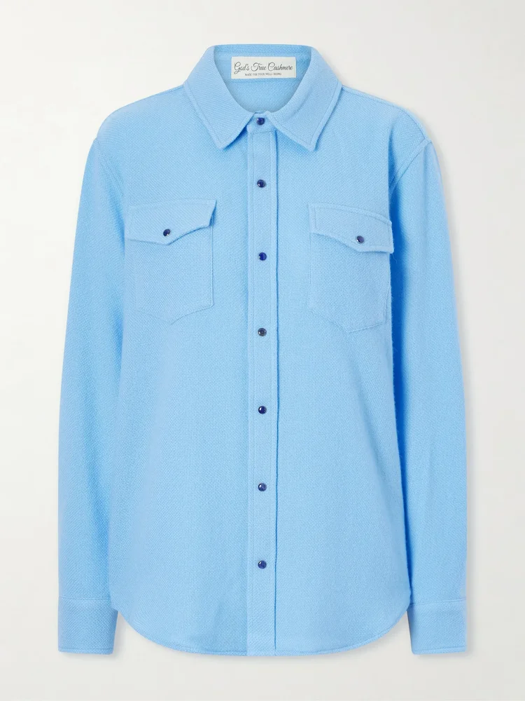 Blue Lagoon cashmere shirt