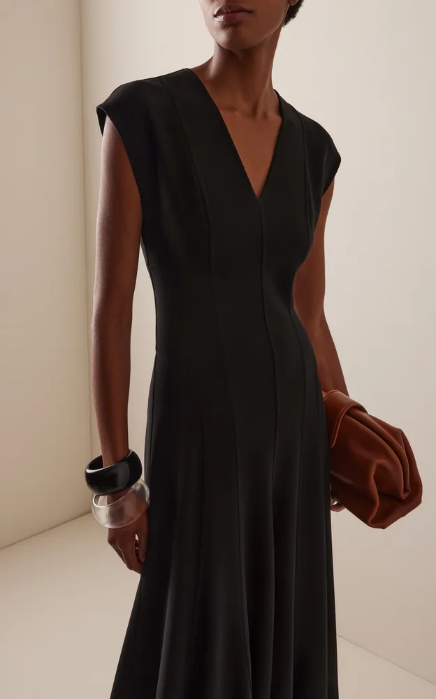 Double Face Stretch-Wool Dress
