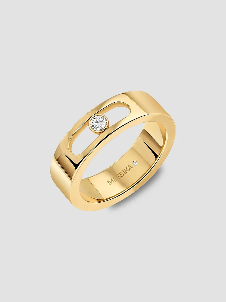 18K Yellow Gold & Diamond Wedding Band