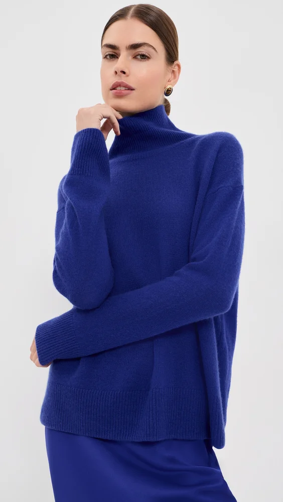 Filomena Slouchy Cashmere Turtleneck