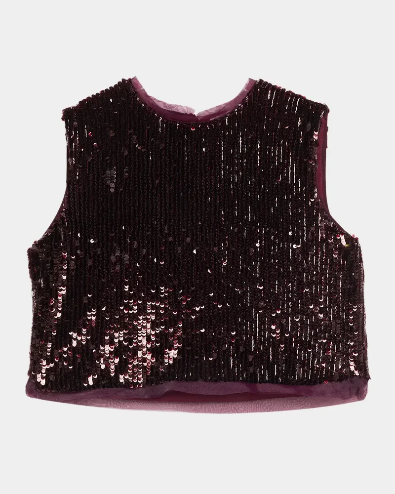 Cydia Sequined Sleeveless Top