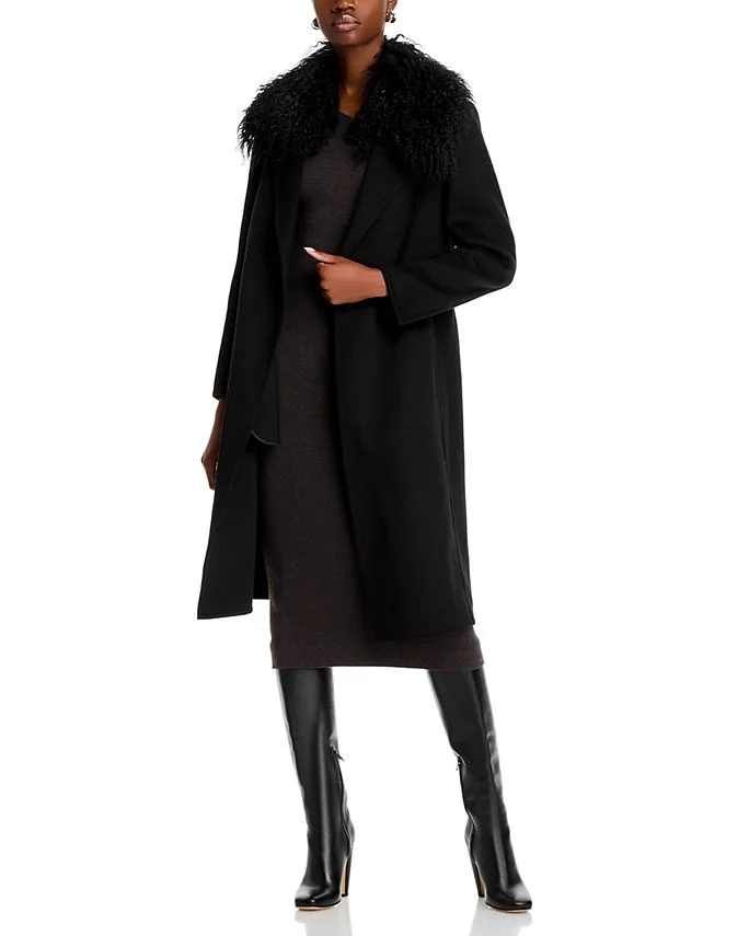 Shirley Shearling Collar Coat