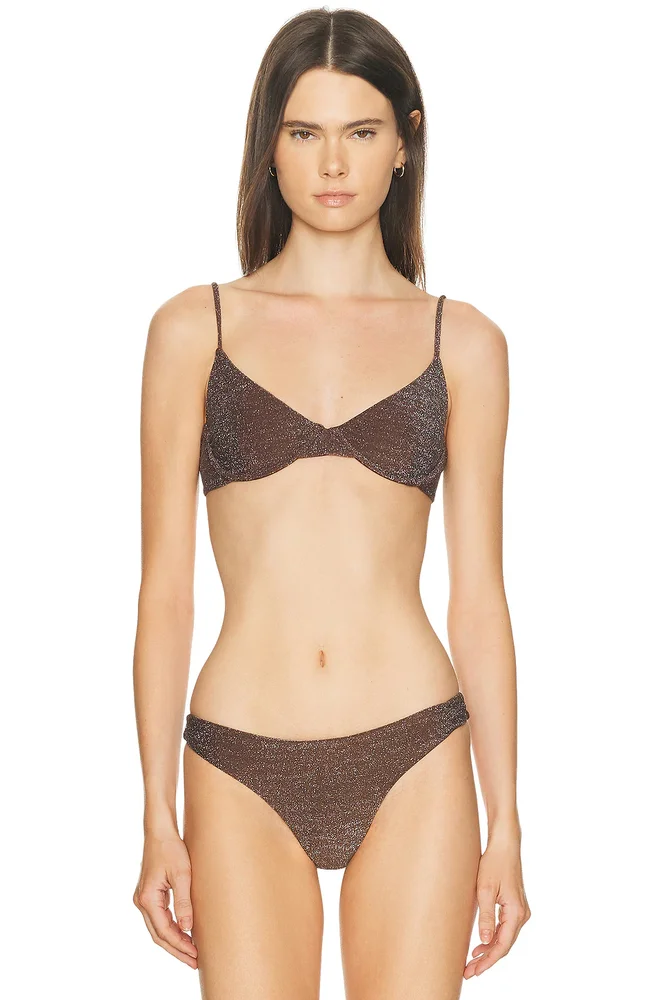 Lurex Bosa Bikini Top