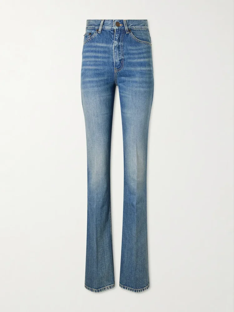 New Clyde high-waisted straight-leg jeans