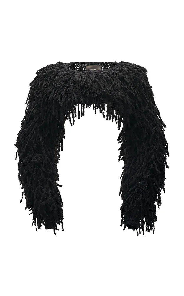 Lira Wool-Mohair Knitted Shawl