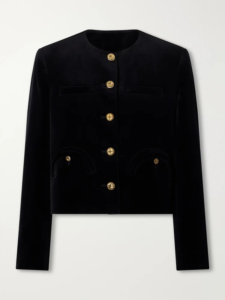 Cotton-velvet jacket