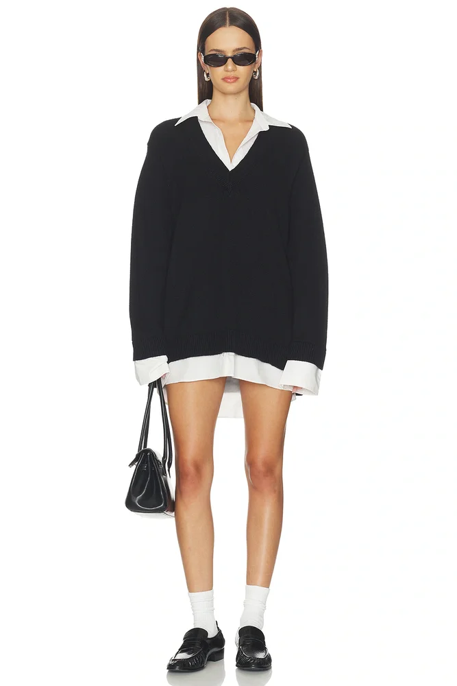 Lyle Collared Sweater Dress