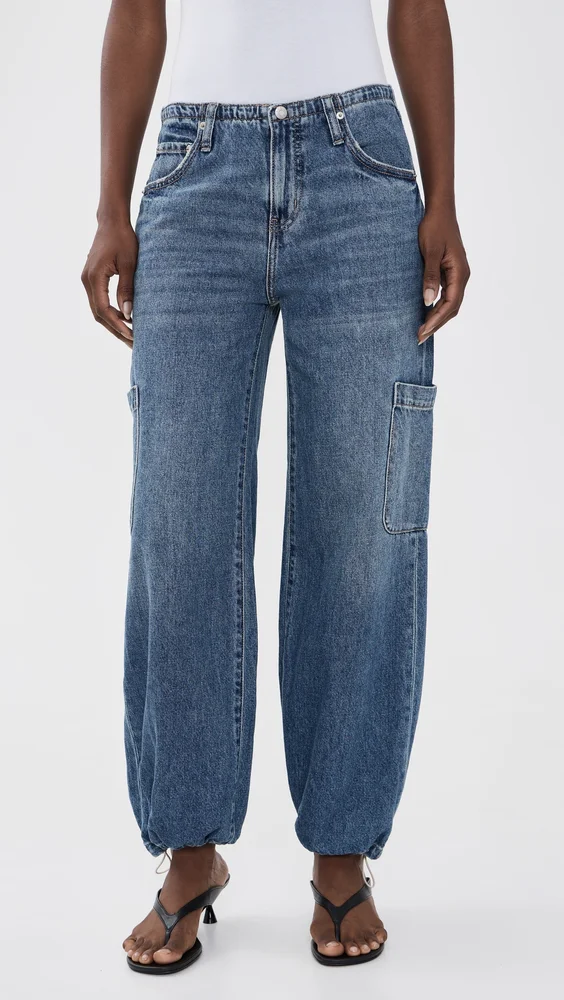 Mirage Mid Rise Cargo Jeans