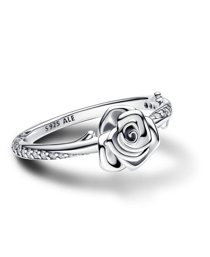 Rose Bloom Ring in Sterling Silver