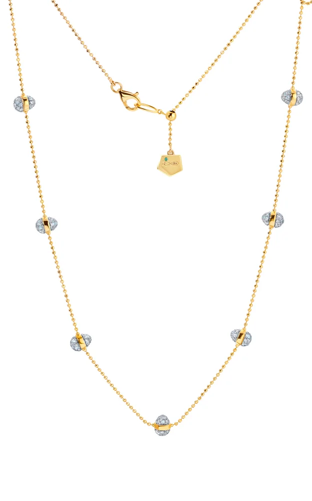 Bahia 18K White Gold Diamond Necklace