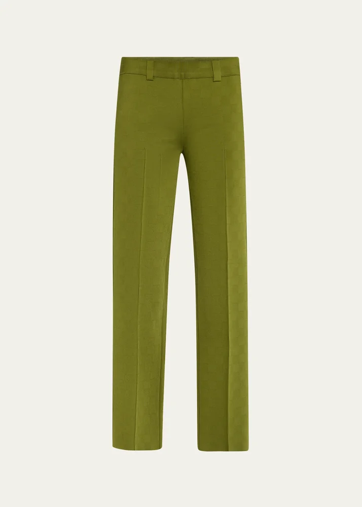 Nsfw Julep Jacquard Check Knit Pants