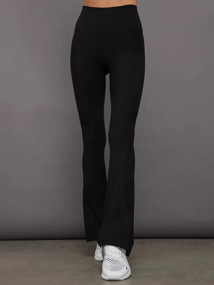Split Bootcut Legging in Melt, Black