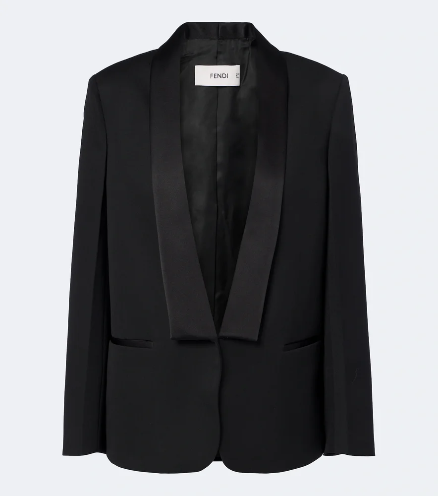 Virgin wool tuxedo jacket