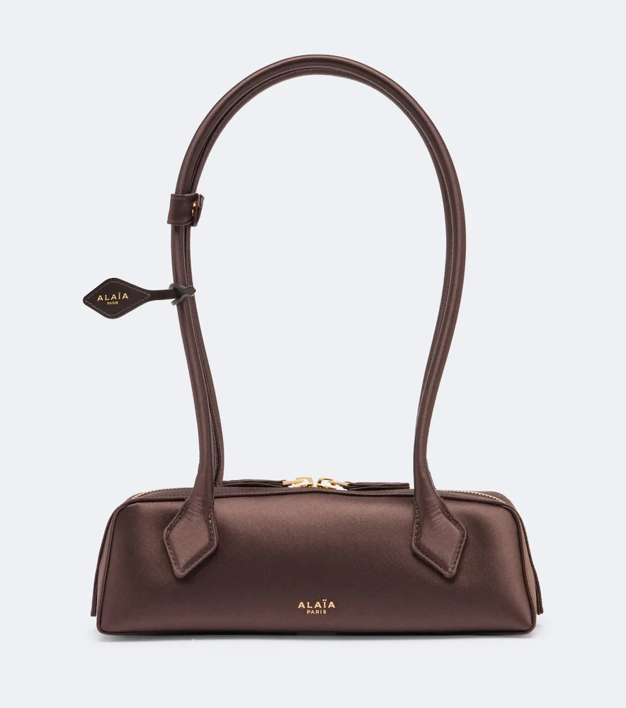 Le Teckel Small satin shoulder bag